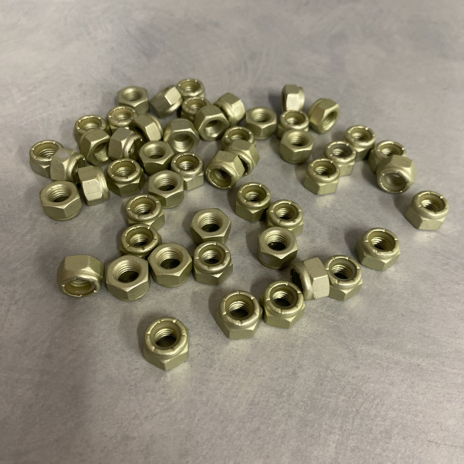 Aluminum Nylon Insert Locknuts- 5/16"-24 Full Height- Lot of 50 (Quarter Midget)