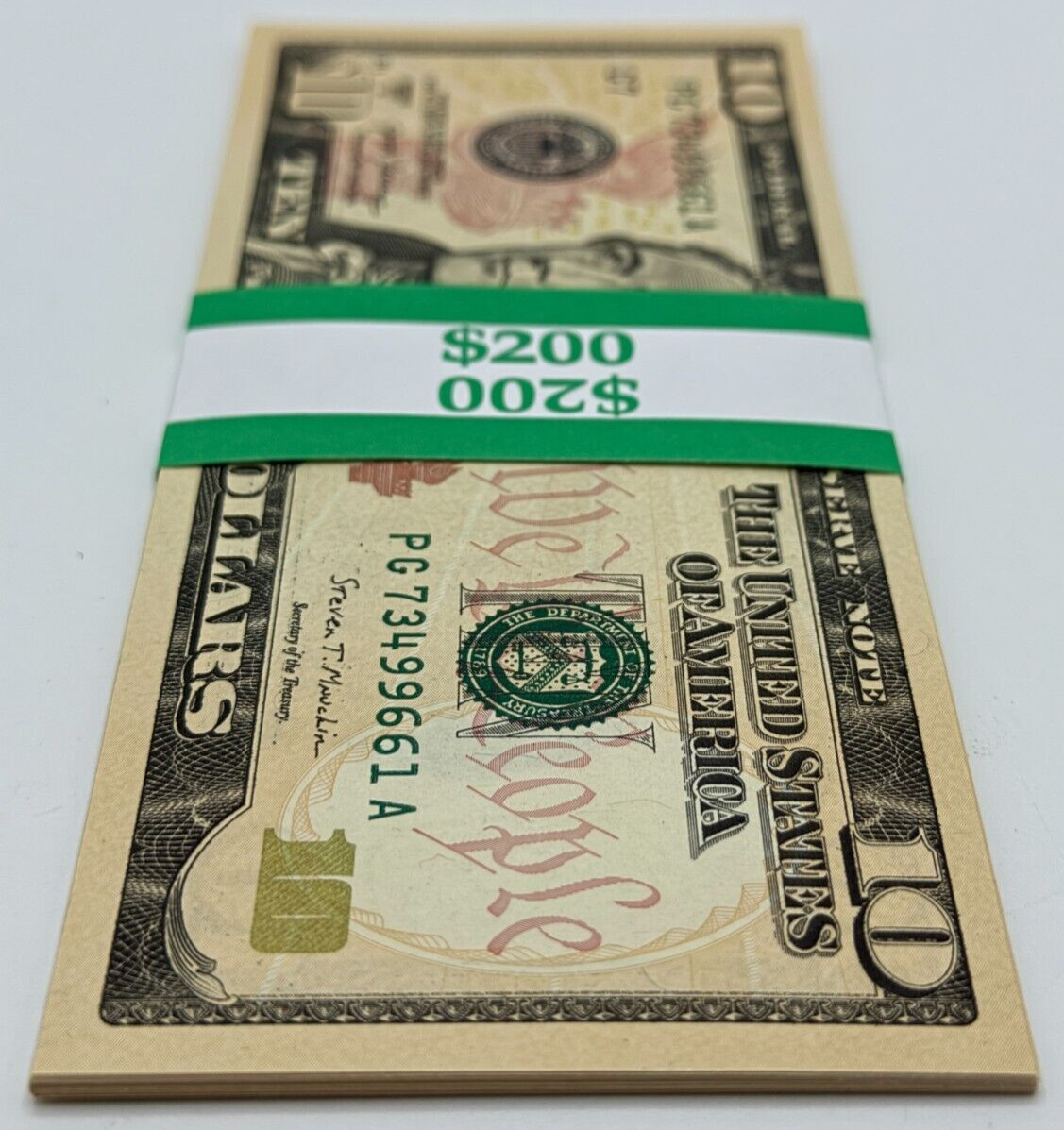 NEW Uncirculated TEN Dollar Bills SERIES 2017A $10 Sequential Notes Lot of 20