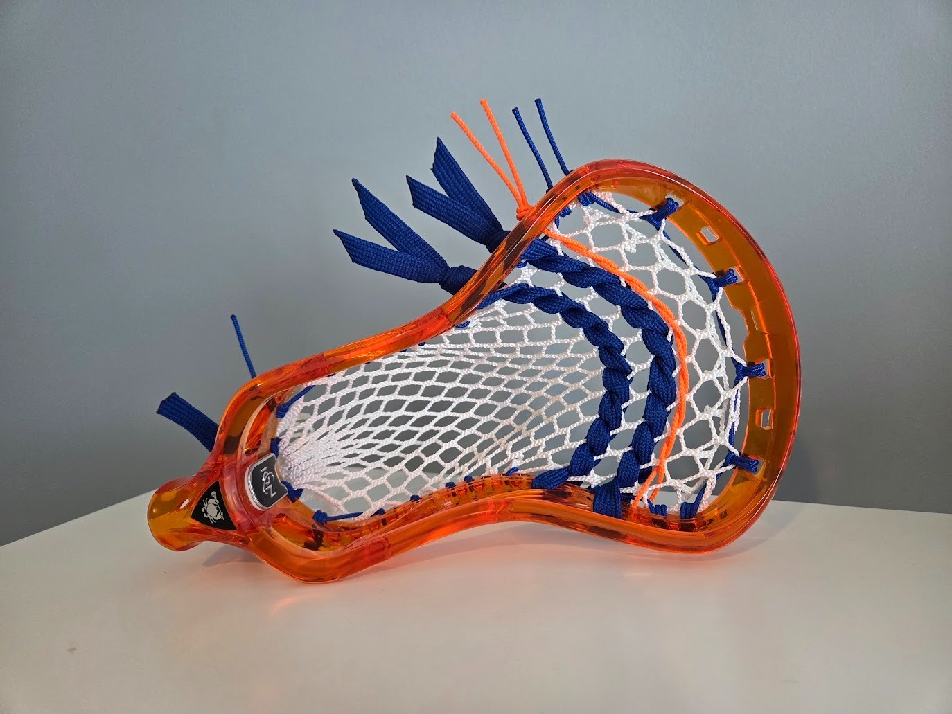 Attack Pocket New ECD ION Lava Orange Mid Low Pocket Lacrosse Head HERO 4.0