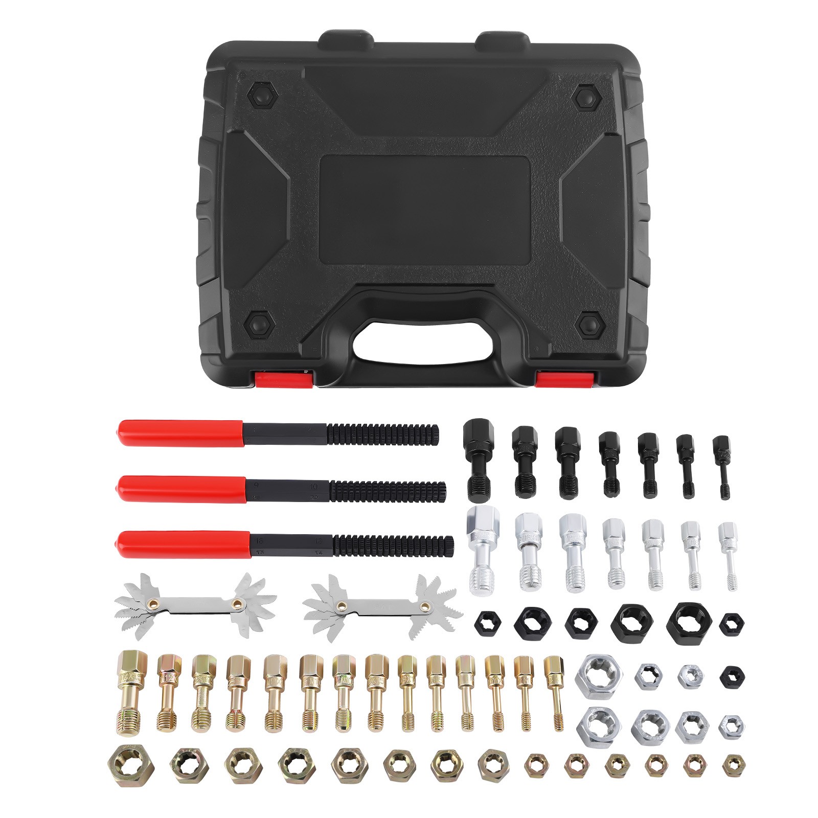 61pc Universal Thread Chaser Set for Automotive/Machinery UNC/UNF/Metric + Files