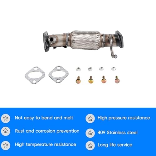 Stainless Steel Exhaust Flex Pipe Fit For 2010 for Forte / Forte Koup 2.0L,2.4L