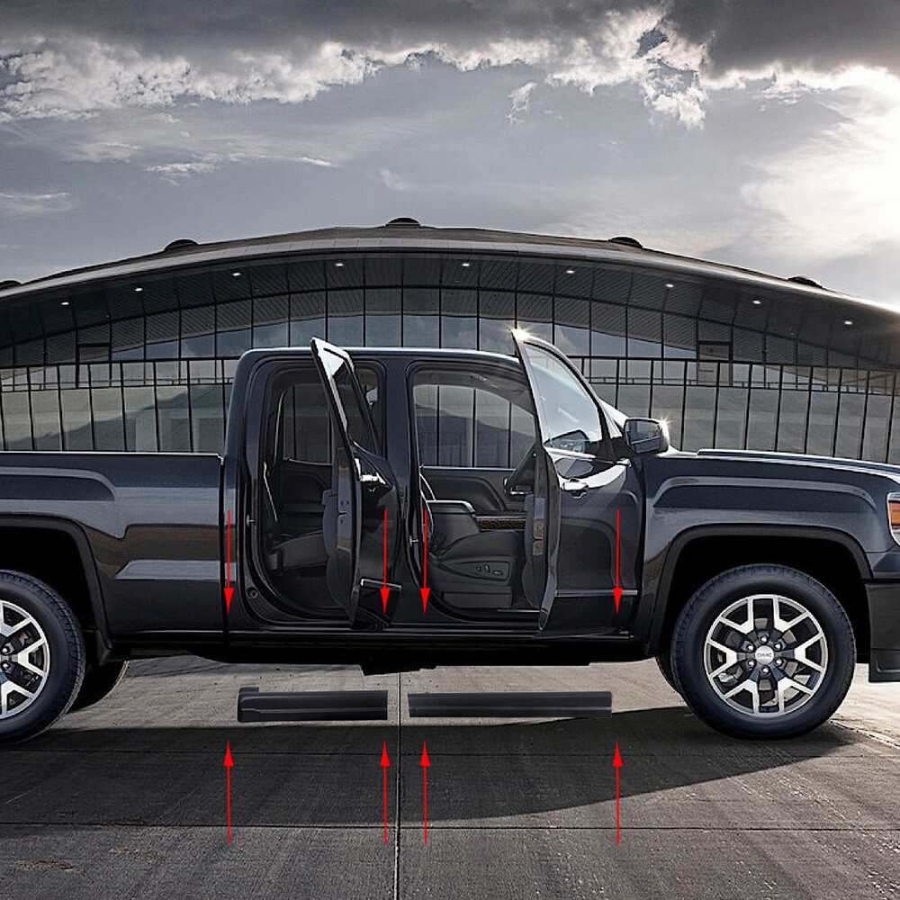 Rocker Panels Covers Fit For 1999-2006 Silverado/GMC Sierra Extended Cab 14068