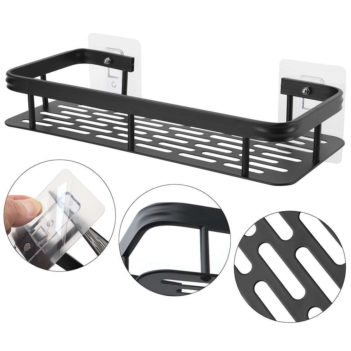 Wall Mount Bathroom Shower Caddy Shelf Rack Storage Basket for Shampoo Soap USA