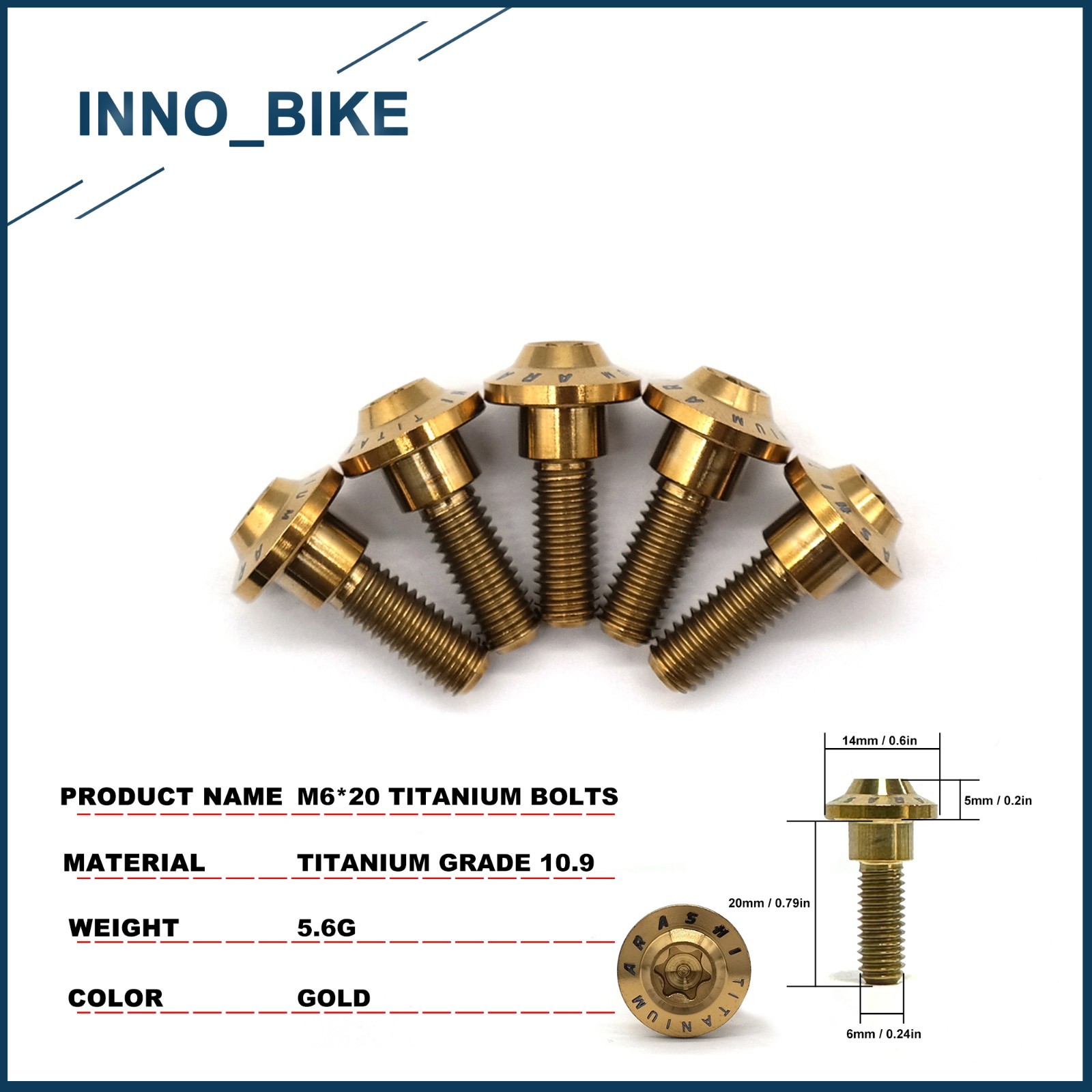 Front Rear Brake Disc Rotors Mounting Bolts For Yamaha R1 2004-2021 R6 2003-2019