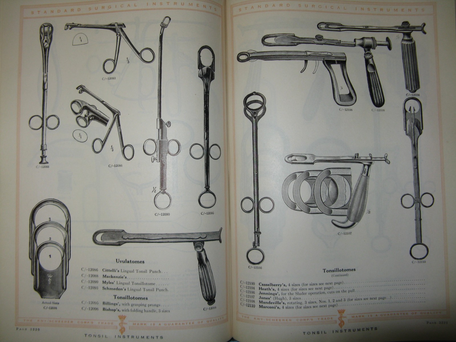 Vintage Tonsil Guillotine / Tonsillotome Collection, ENT
