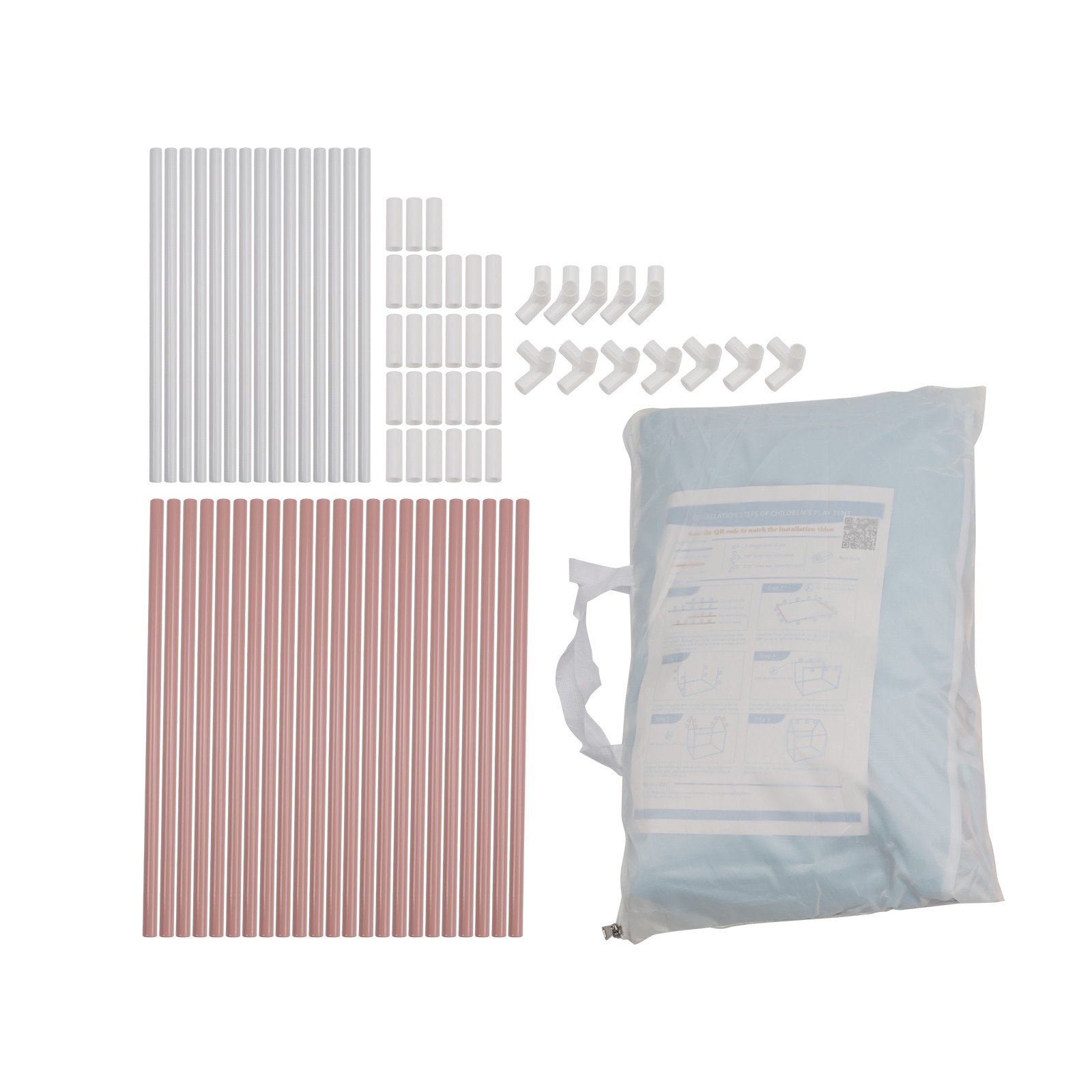 Kids Indoor Play Tent for Boys & Girls Assembly Tent with Metal Frame