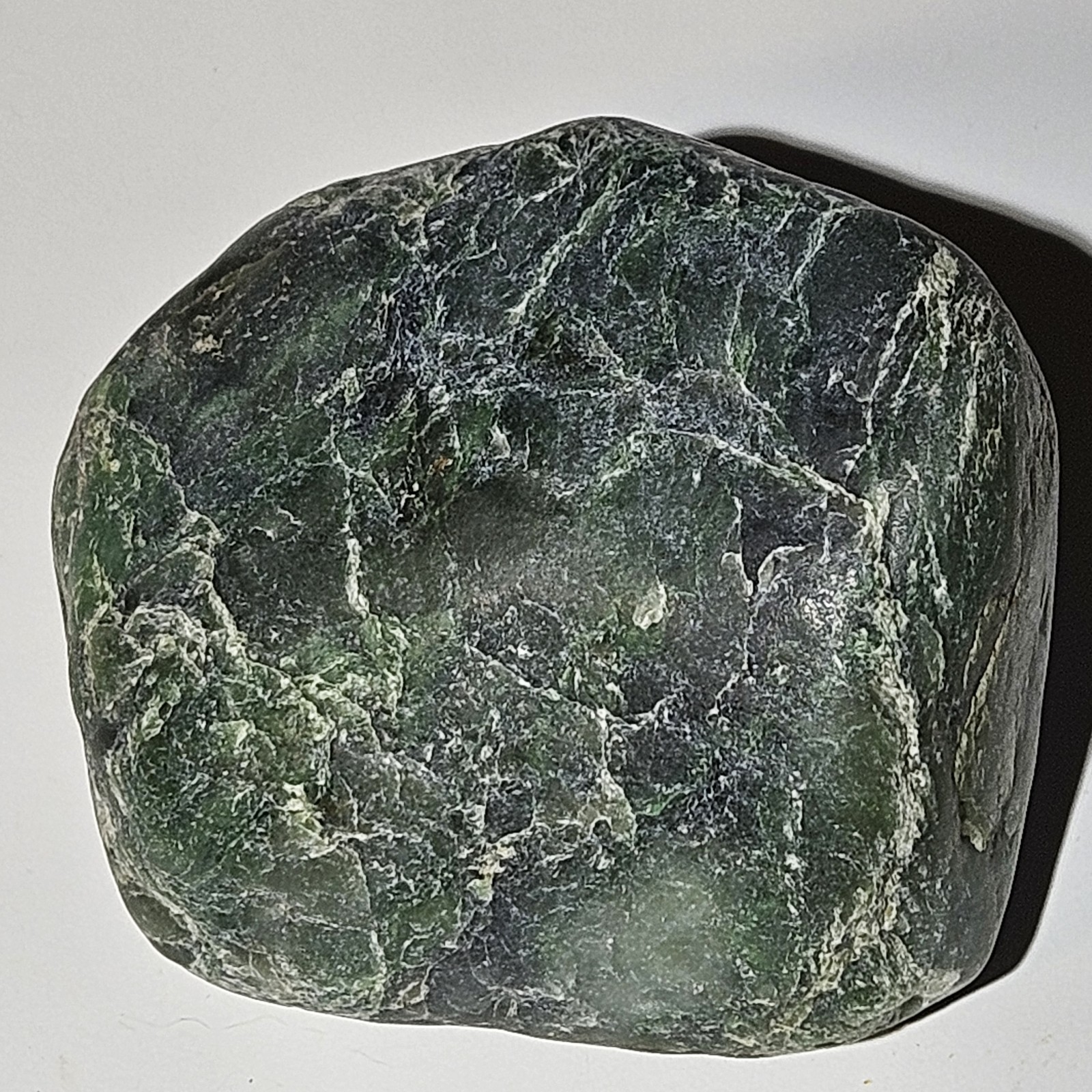 Nephrite Transluscent Jade Rough Jade Cove Willow Creek California 329 Grams