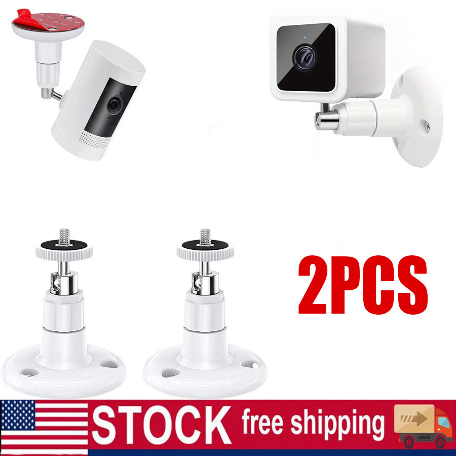 2 x Wall Mount Bracket For Ring Stick Up Cam Wired/Battery Solar Security Camera