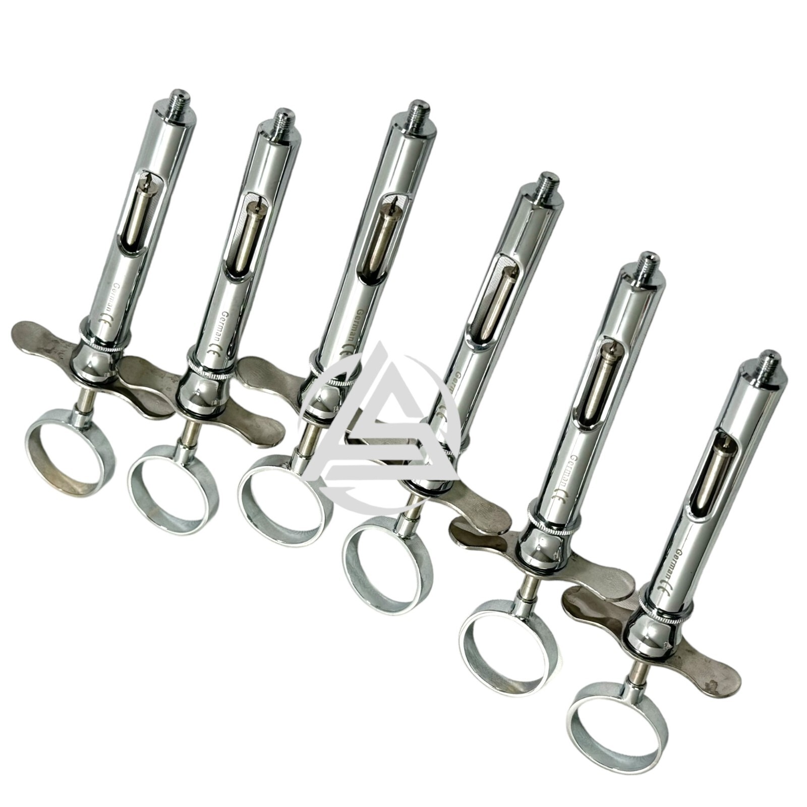 6 German Dental Anesthetic Syringe Self-Aspirating 1.8CC-Dental Instruments-A+