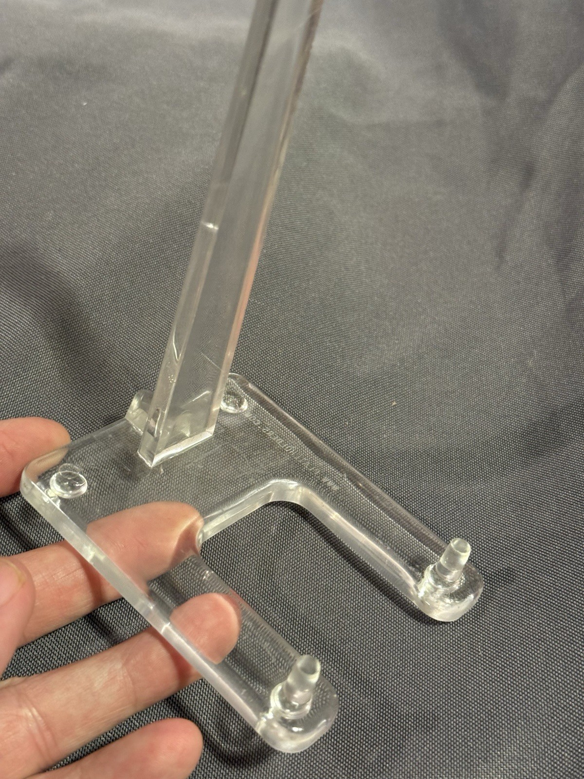 Lot of 5 Clear Acrylic Lucite Easel Plate Platter and Painting Display Stand