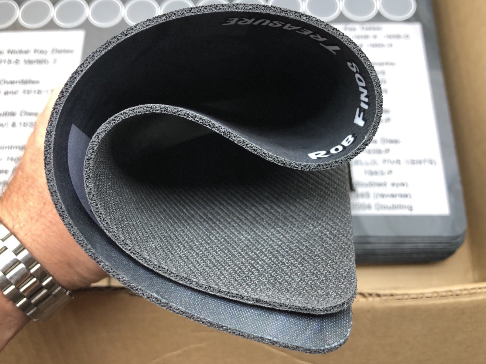 11" X 17" Nickel Coin Roll Hunting Mat - Rubber Backed and Safe for Coins!