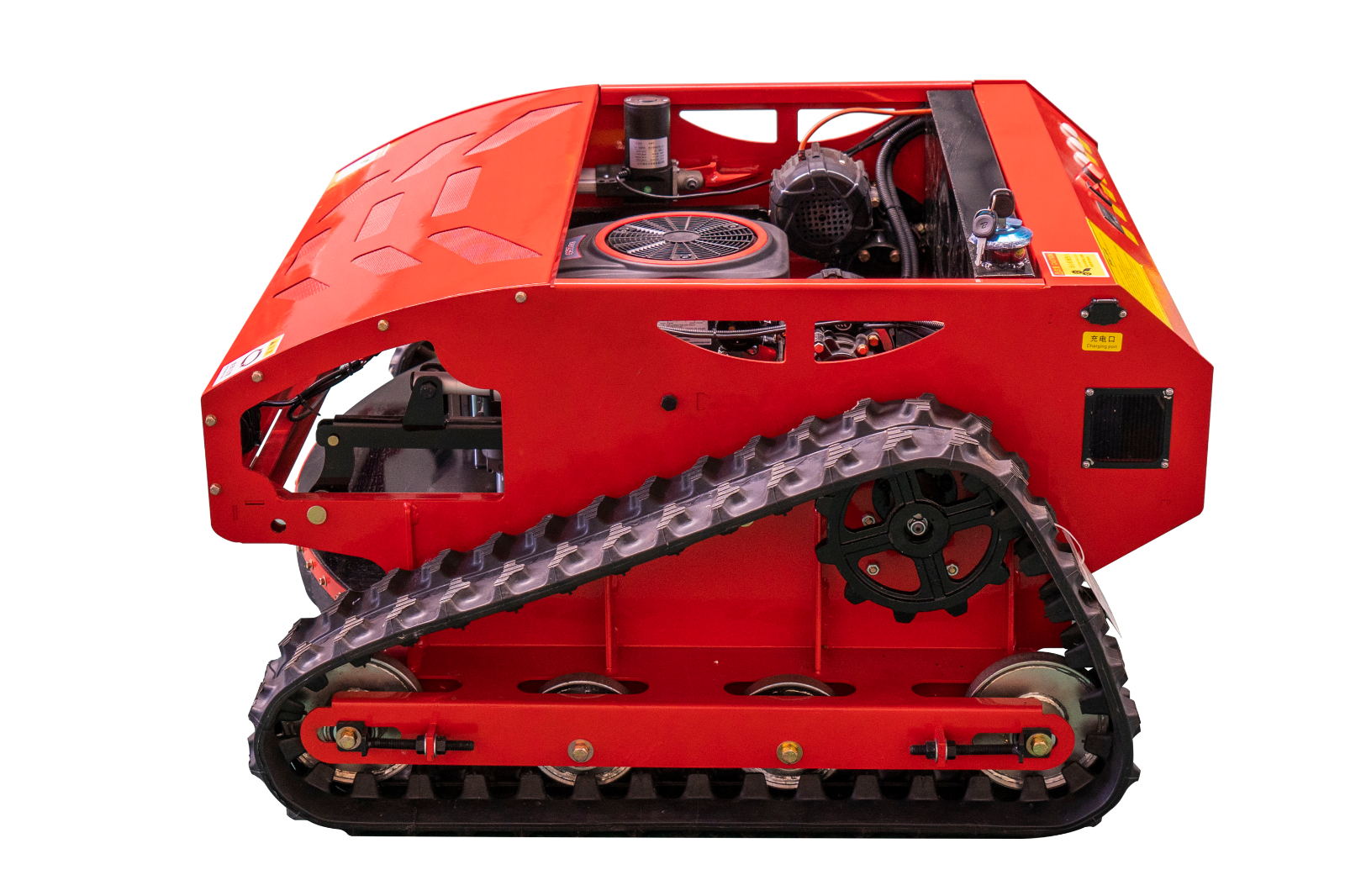 16 HP Remote Control Crawler Mower Adjustable Mowing Height Petrol Lawn Mower