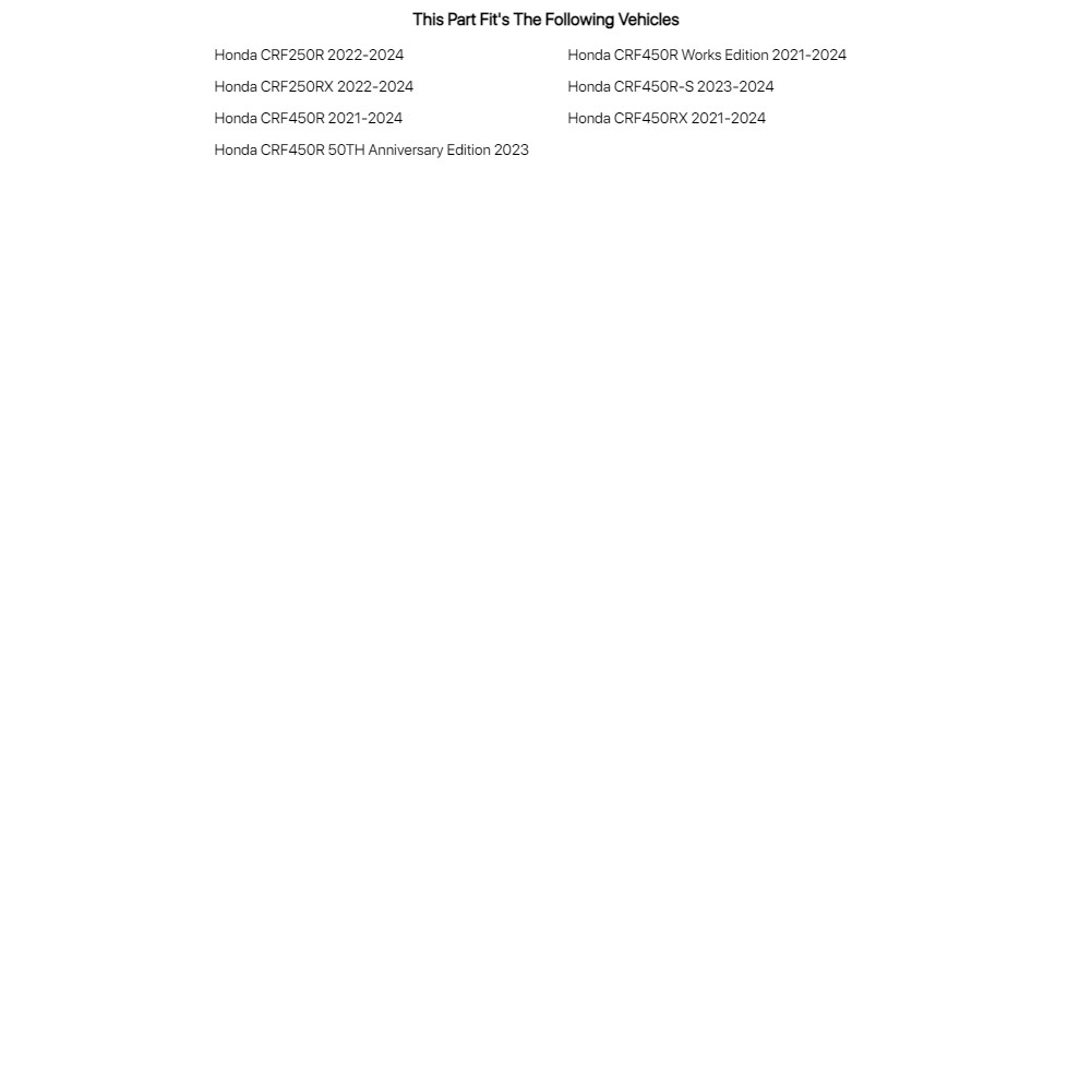 Acerbis X-Grip Frame Guards Red/Black For HONDA CRF450RX 2021-2023