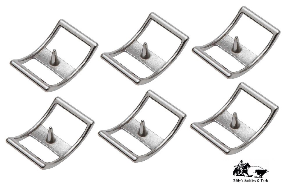 Conway Buckles Pack of Six 1/2" Buckles Quality Nickel Plated New