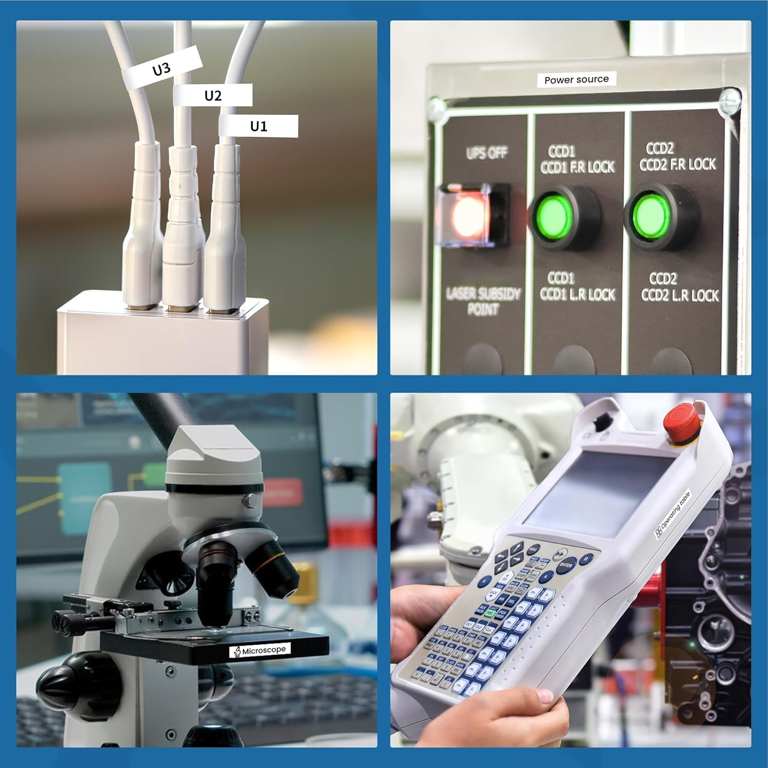 10PK For Brady BMP21-PLUS M21-500-595-WT Vinyl 1/2" Black on White Label Tape