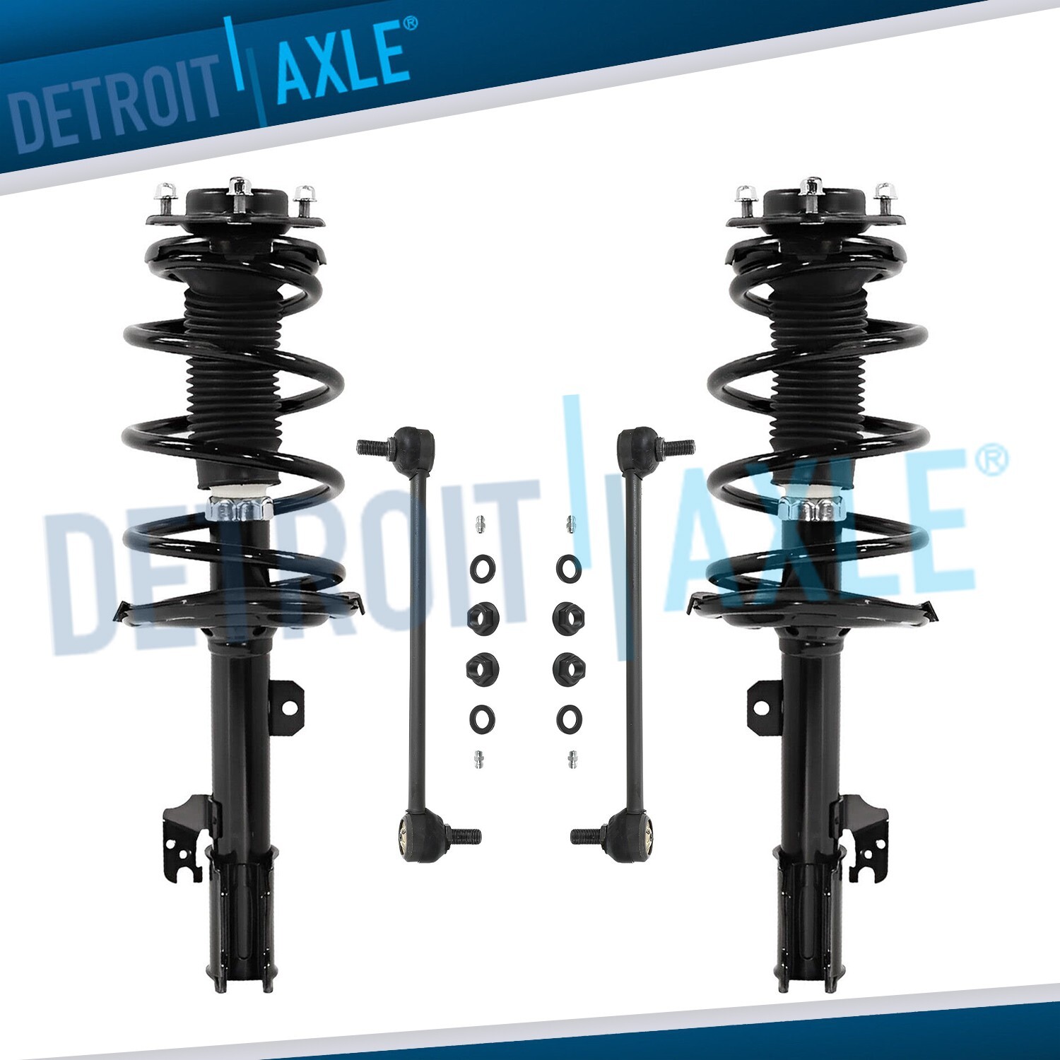 Front Struts w/Coil Spring Sway Bars Links for 2011 2012 2013 2014 Toyota Sienna