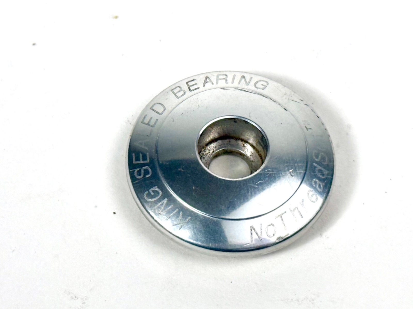 Vintage Chris King Headset 1-1/8" Sealed Bearing Threadless NoThreadset Silver