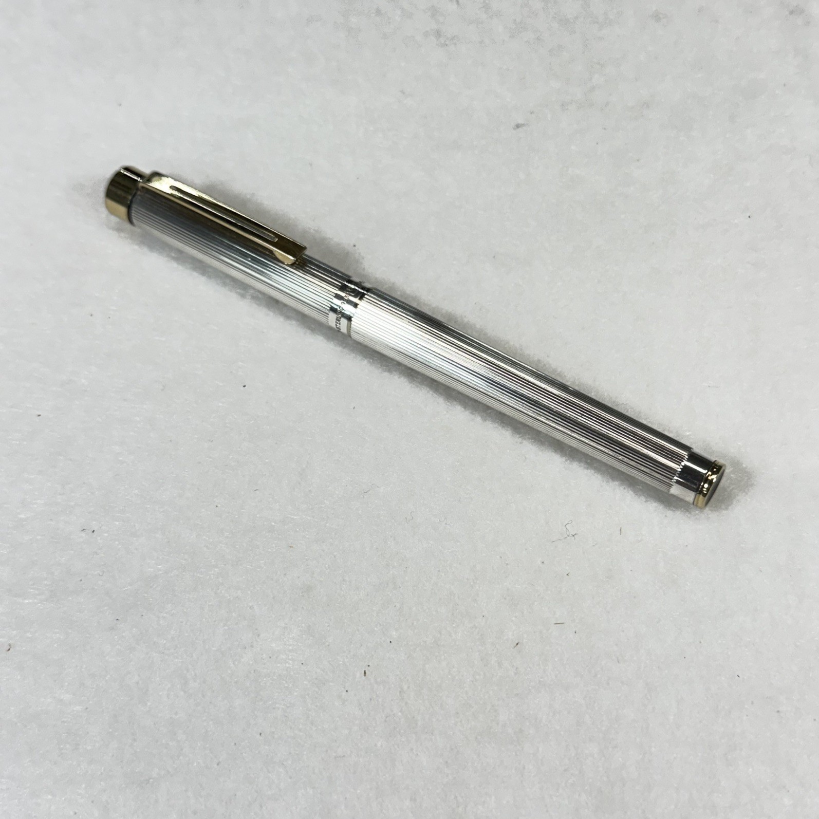 Sheaffer Sterling Silver Targa 1024x Fountain Pen - Excellent Condition