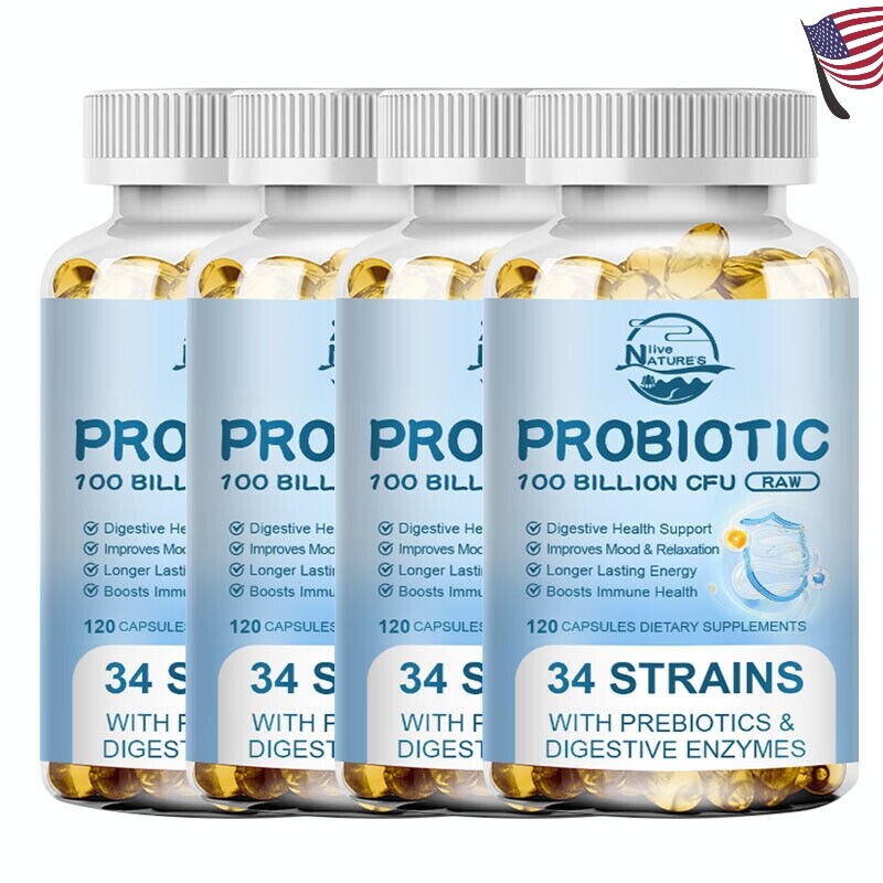 Probiotics 100 Billion CFU Potency Digestive Immune Health 120 Capsules DIGESTIV