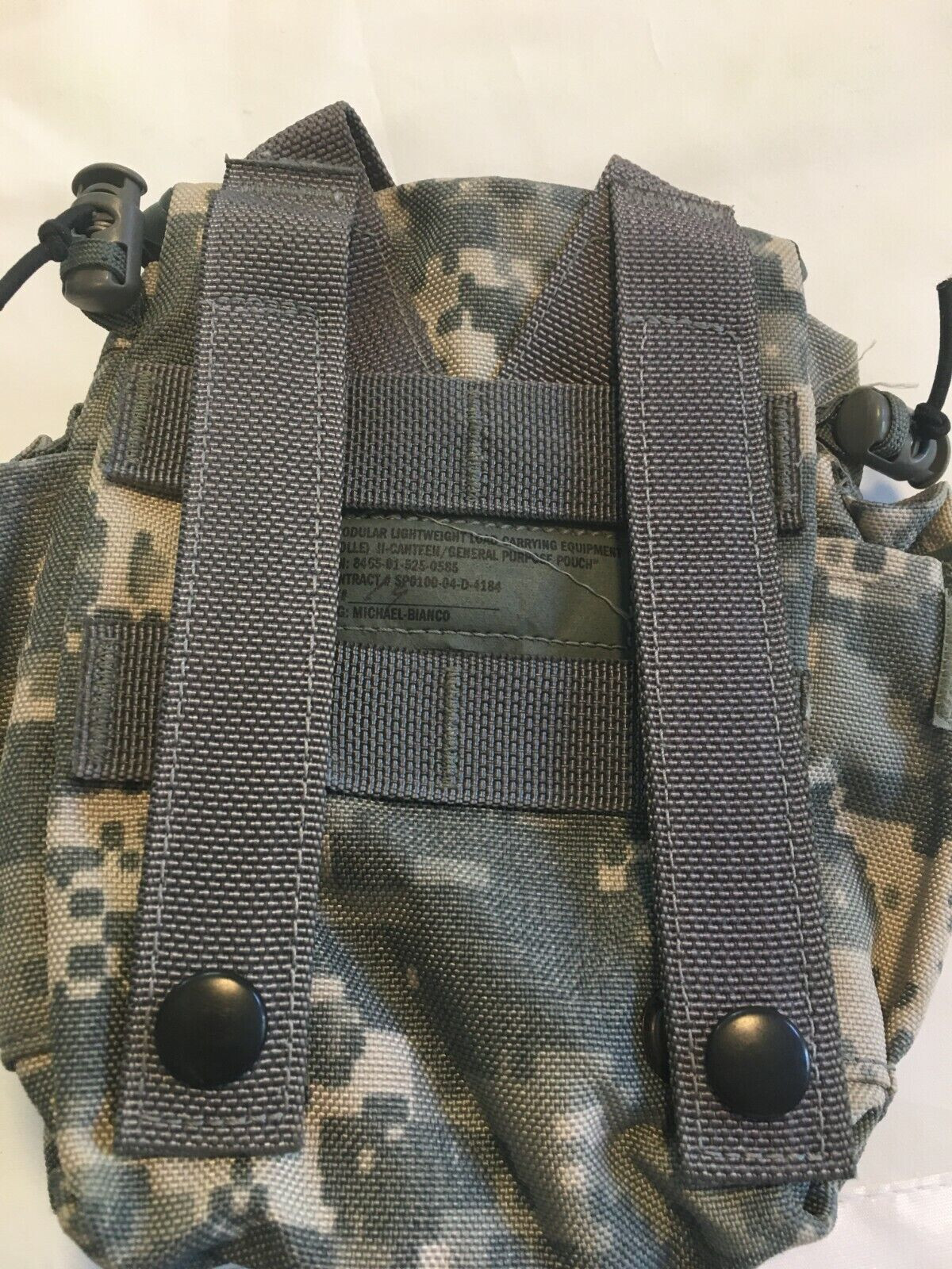 MOLLE II 1 QT Canteen Cover / General Purpose Pouch ACU - 2 Pack EXCELLENT
