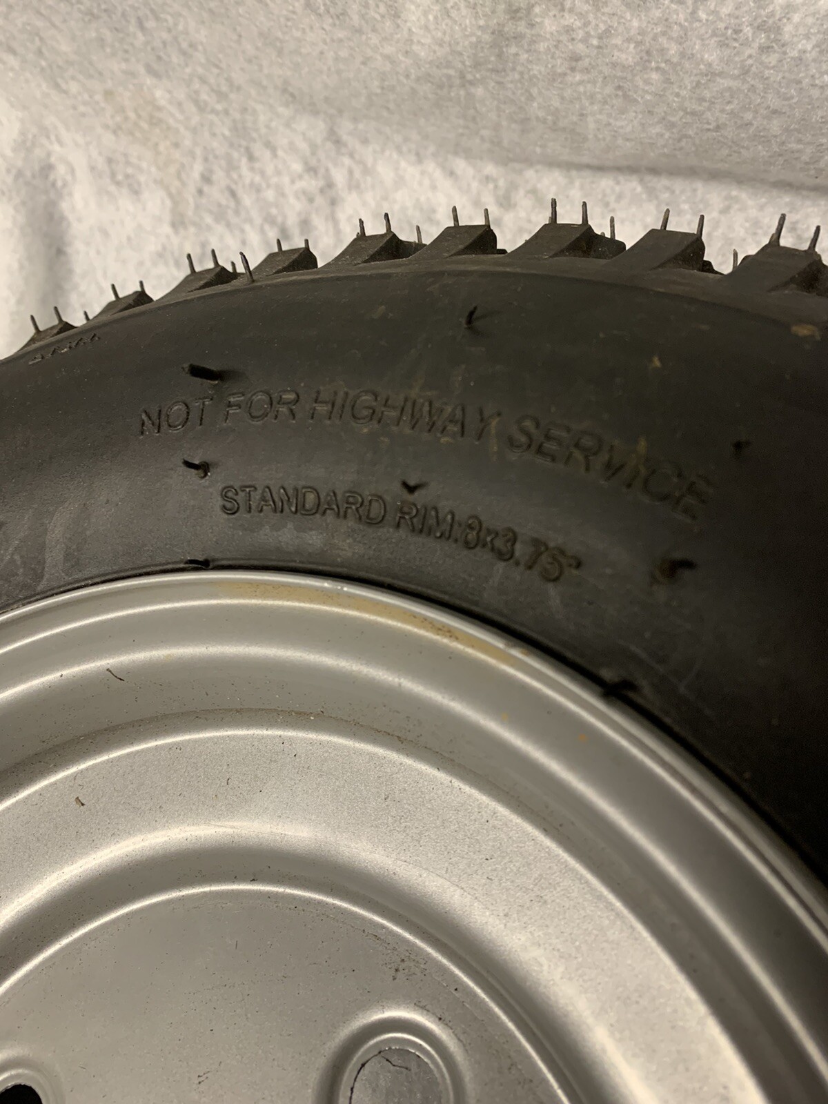 Pair [2] 4.80/4.00-8 Rims Tires Take offs Mower Golf Go Cart Wheelbarrow Trailer