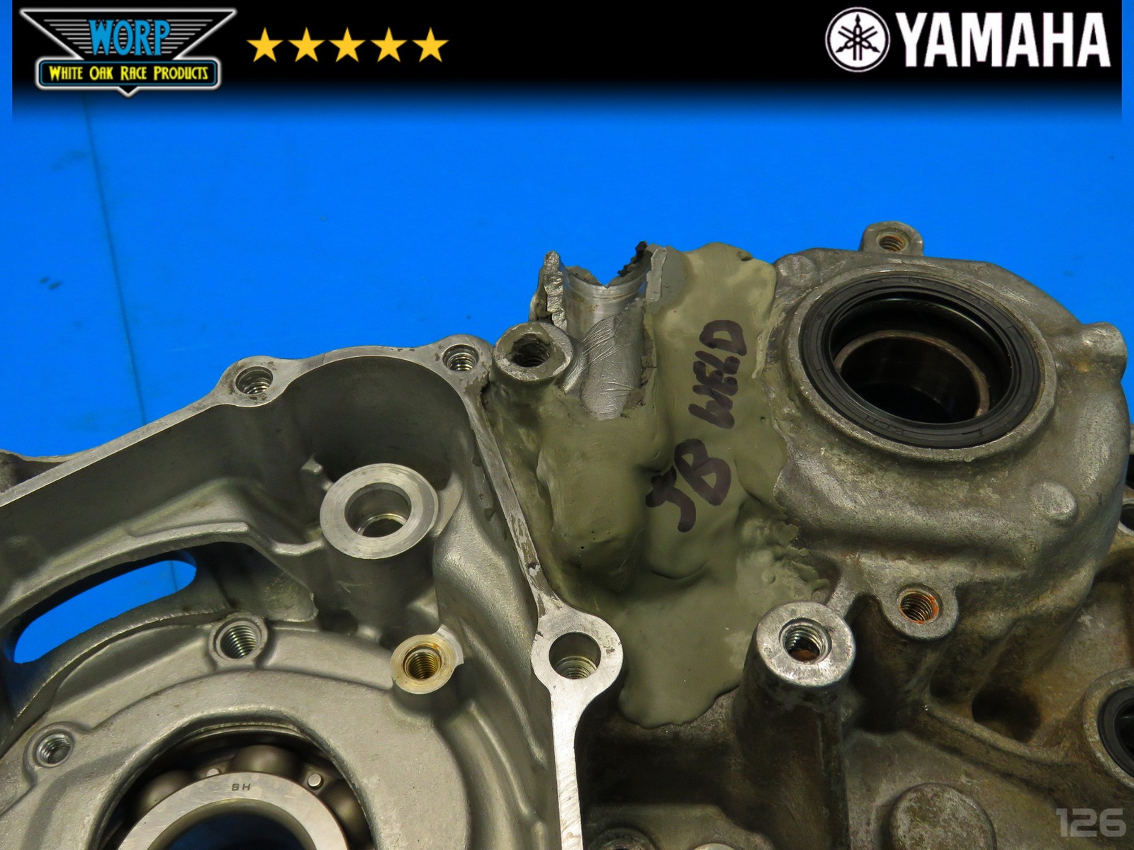 2004 YAMAHA YFZ450 LEFT SIDE CRANKCASE CRANK CASE BOTTOM END ~ GENUINE OEM 04-05