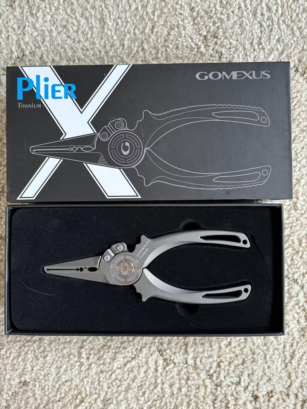 Gomexus Full Titanium Plier 7'' kayak surf Fishing Never Rust Lifetime Warranty