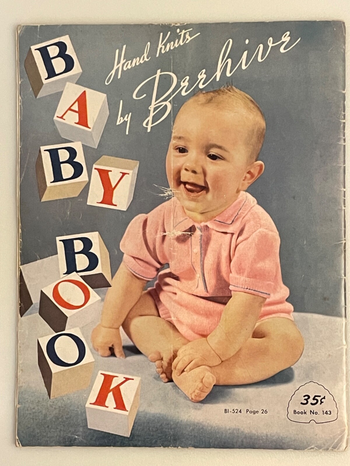 Vintage 1950 Hand Knits by Beehive Baby Clothing Book Knitting Patterns No 143