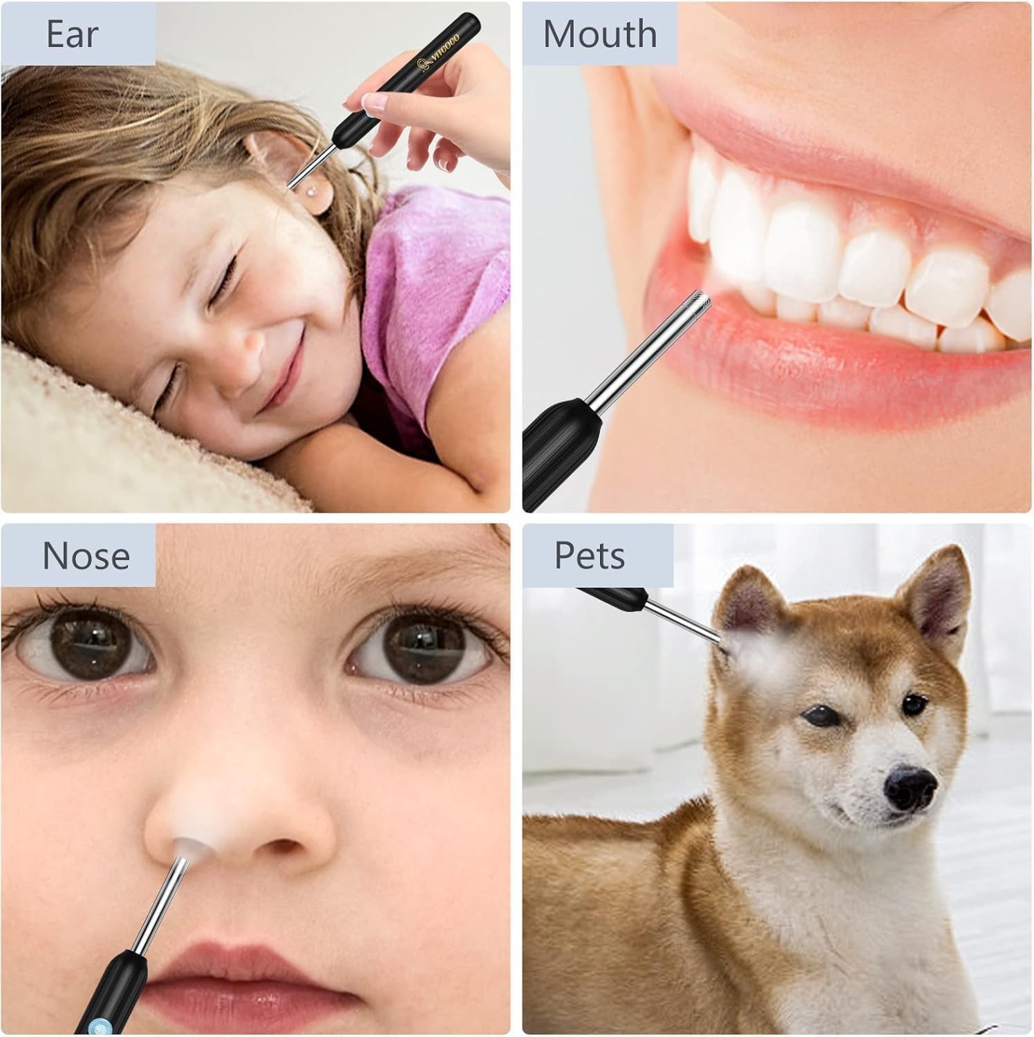 Wireless Ear Wax Remover Set with 8 Ear Set, Ear Cleaner Removal Kit with Camera