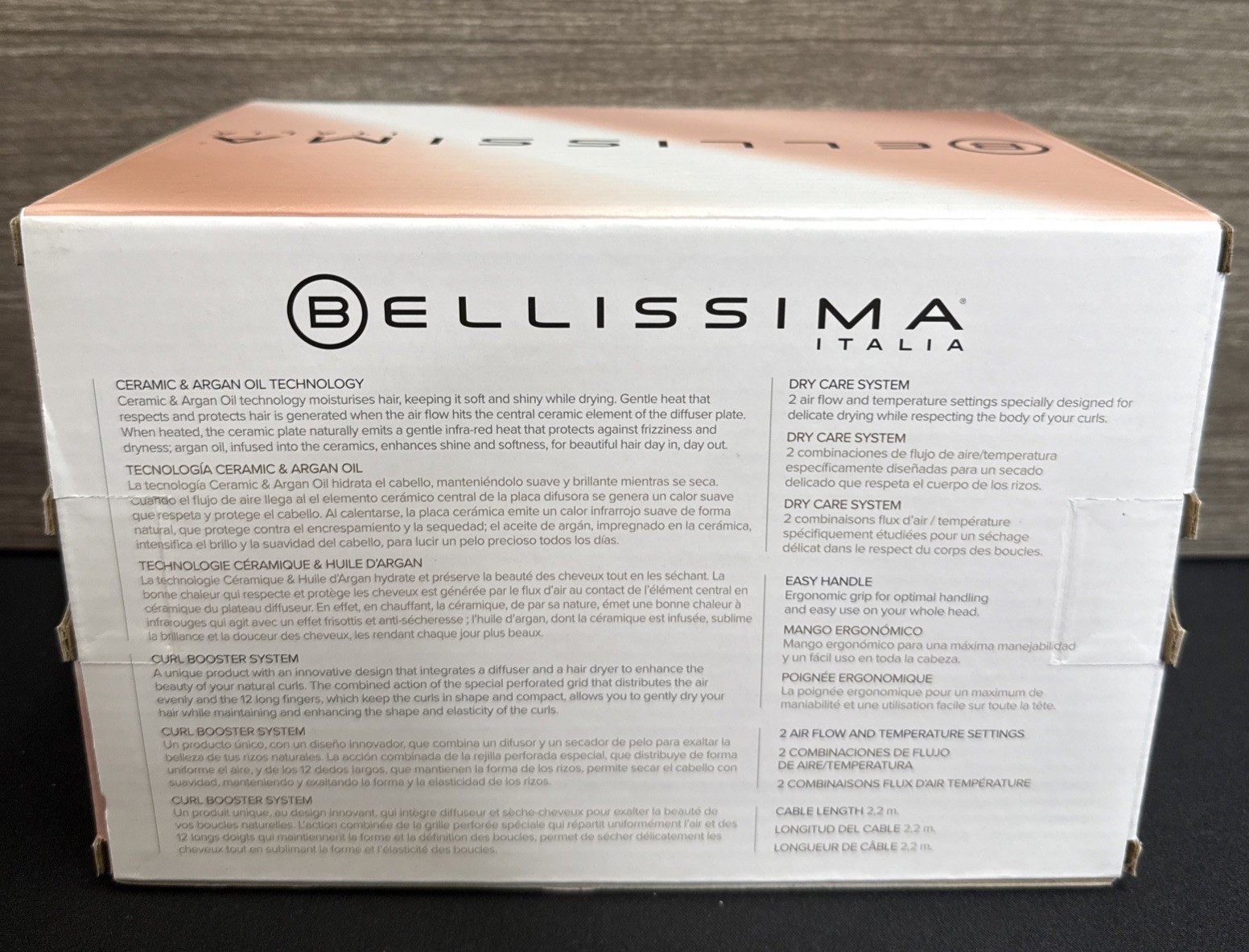 Bellissima Italia Diffon Lightweight Curly Hair Dryer Diffuser Model DF1/G5604