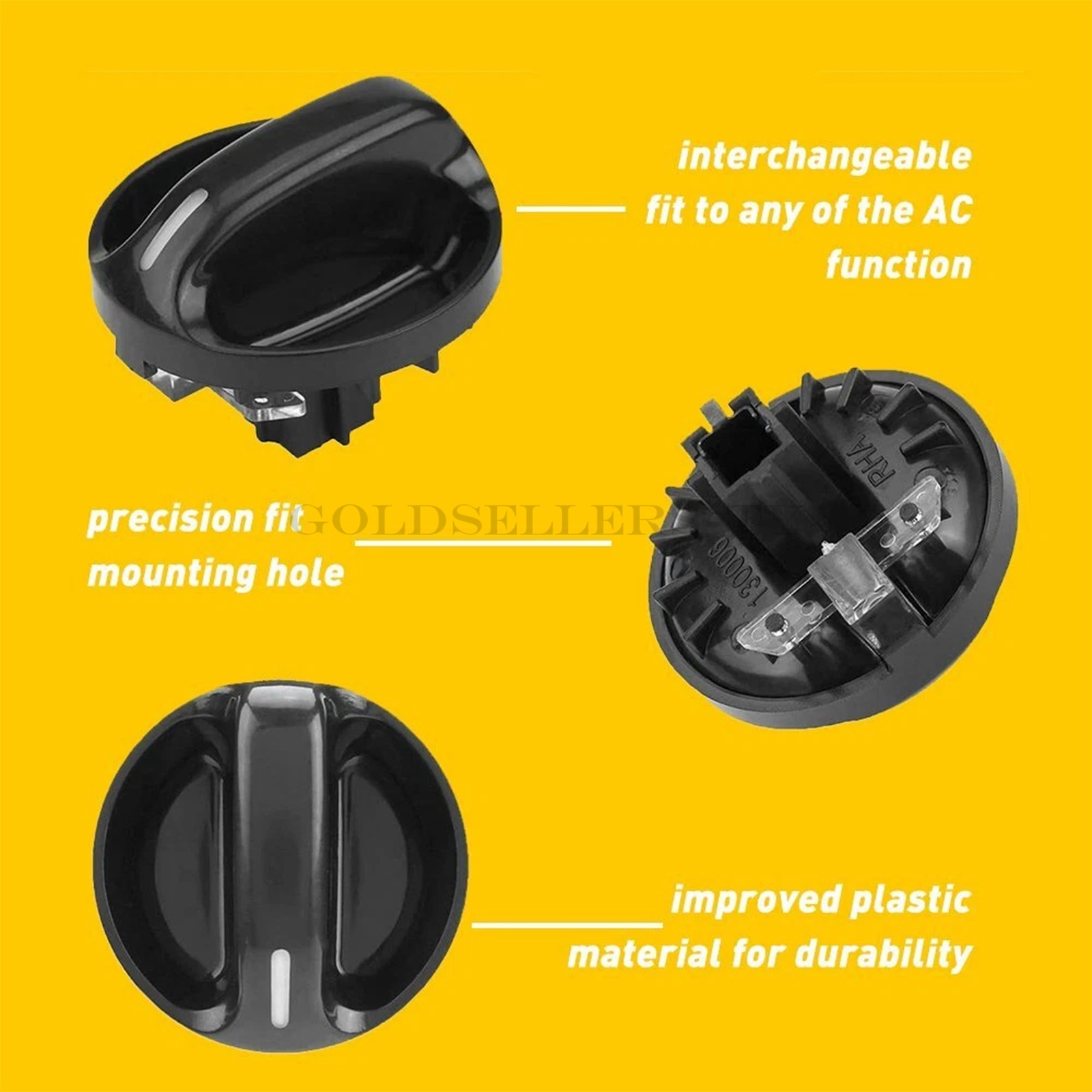 3x AC Climate Control Knob Air Switch Fits 00-06 Toyota Tundra 55905-0C010