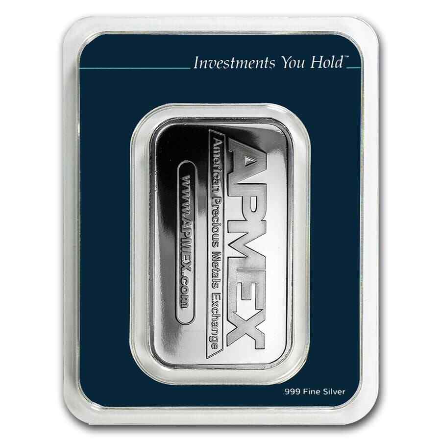 1 oz Silver Bar - APMEX (In TEP Package) - SKU #82241