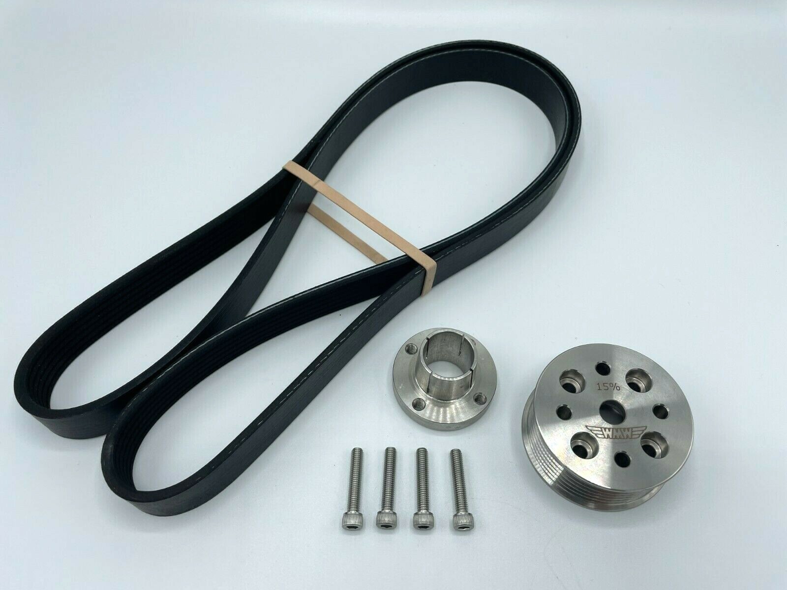 WMW 15% Supercharger Reduction Pulley & Belt for R53 02-06 MINI Cooper S and R52