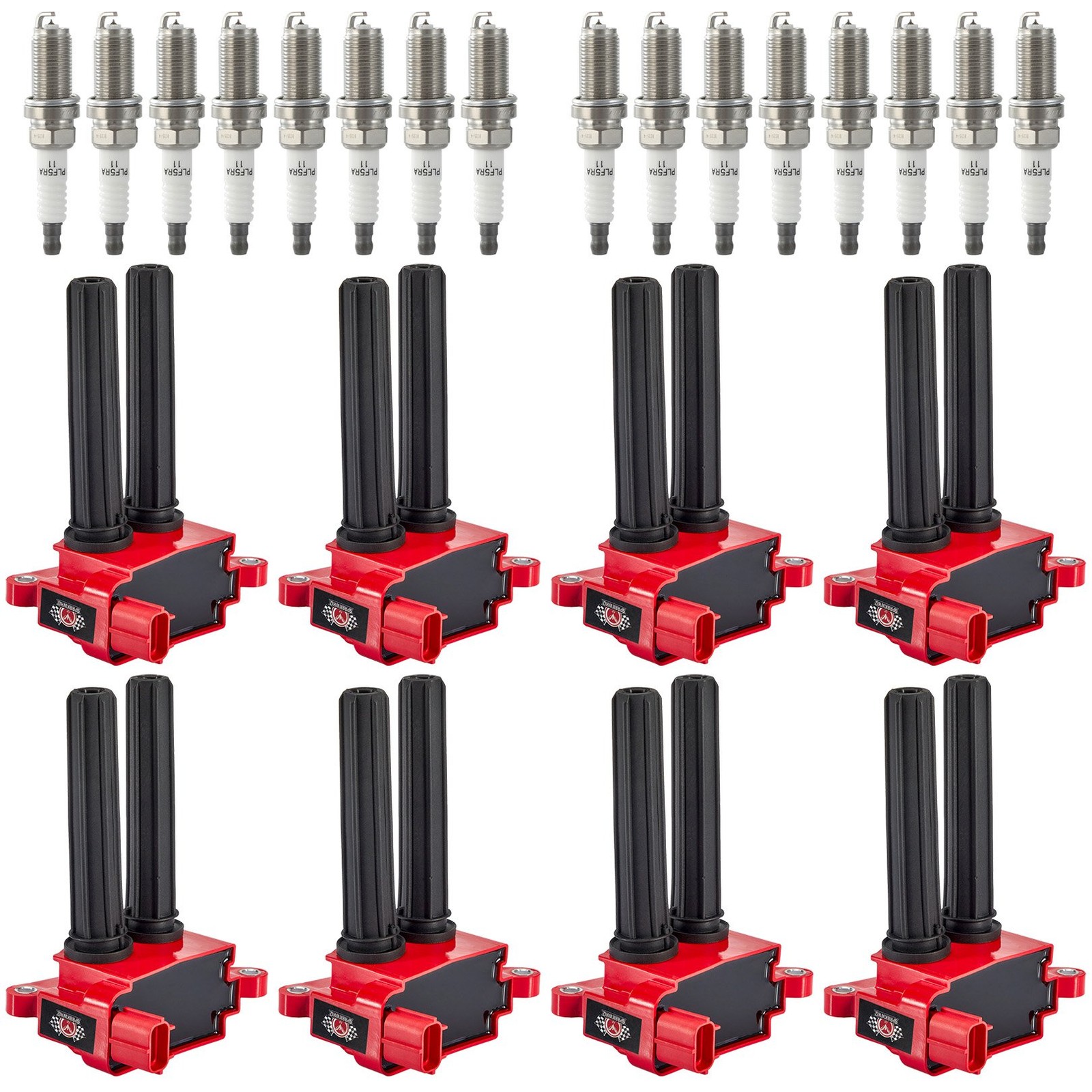 8 Energy Ignition Coil & 16 Iridium Spark Plug for Ram 1500 Dodge Charger 5.7L