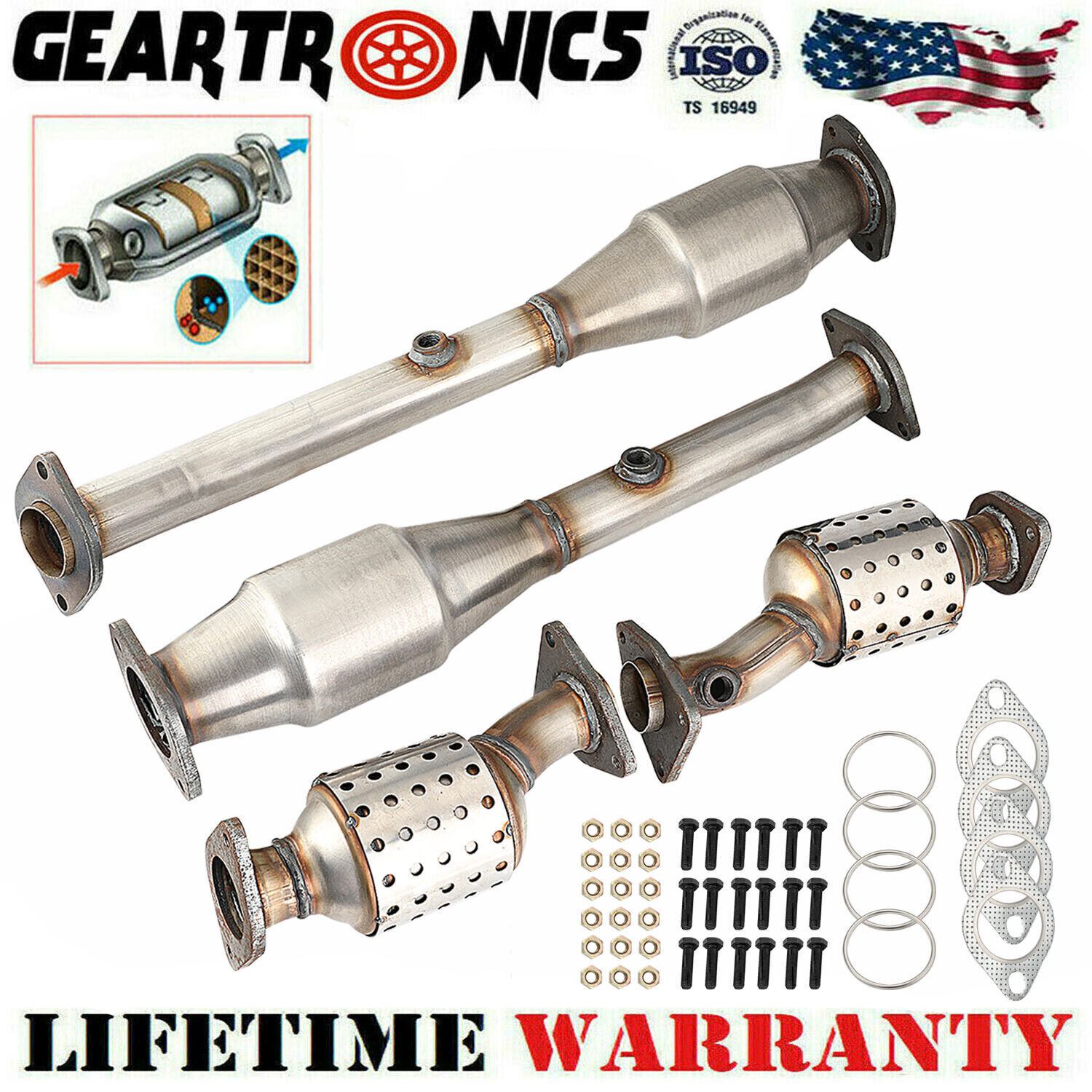 Catalytic Converter Set For 05-14 Nissan Frontier/Xterra 4.0L 2005-12 Pathfinder