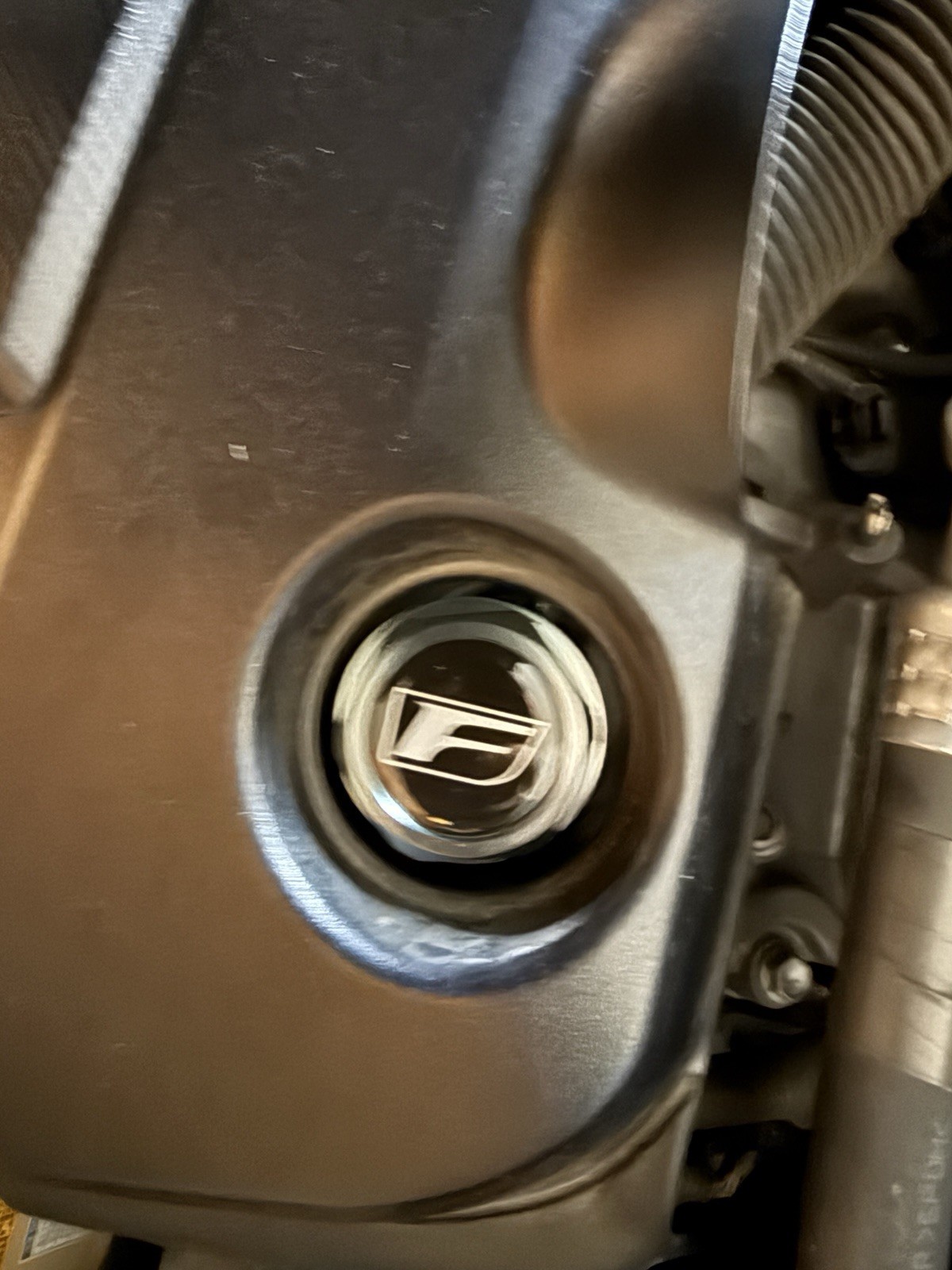 Rated F Blue Billet Aluminum Oil Cap Fits Lexus RCF iSF GSF LC500 IS500