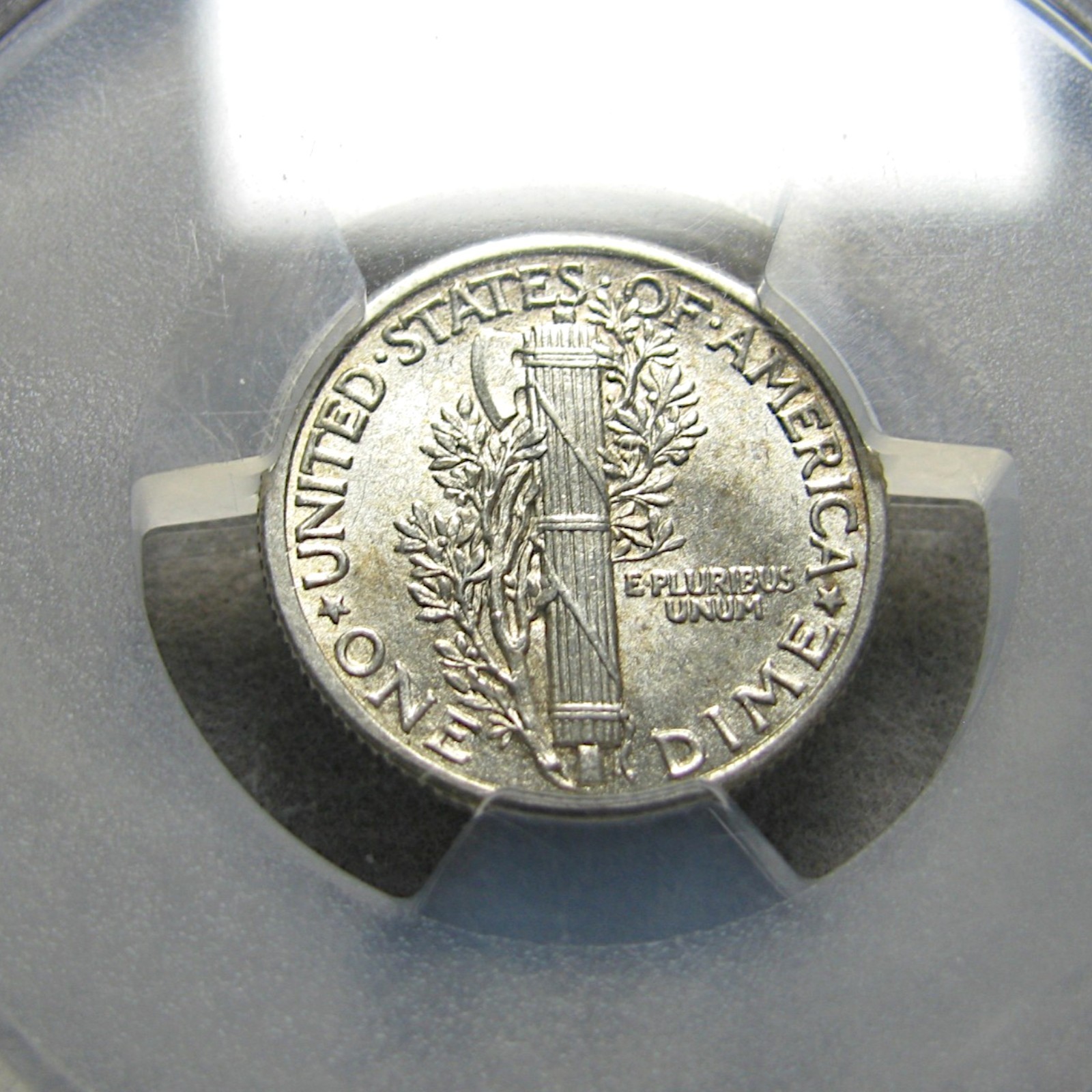 1916 Mercury Dime Silver ---- MS-63 FB PCGS Graded ---- #763C