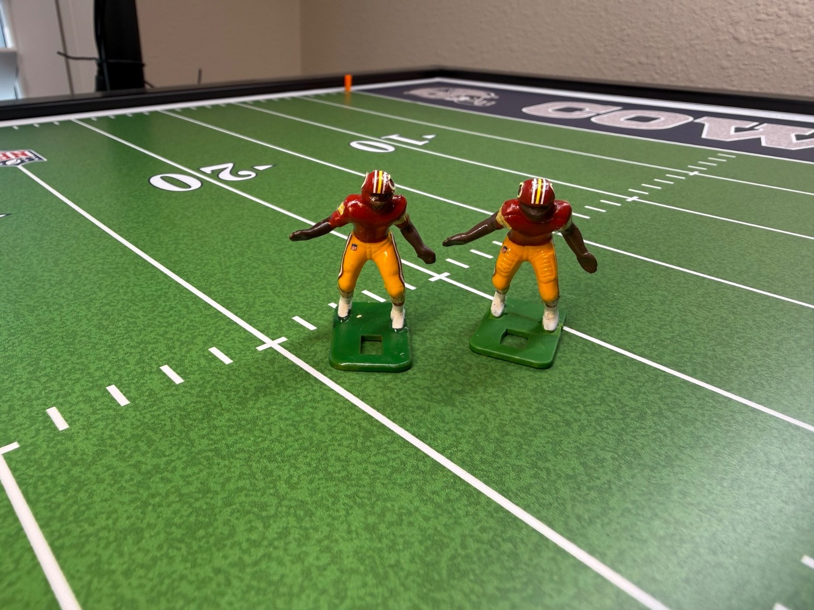 electric football figures Hand Painted Vintage Washington Redskins Home Jersey