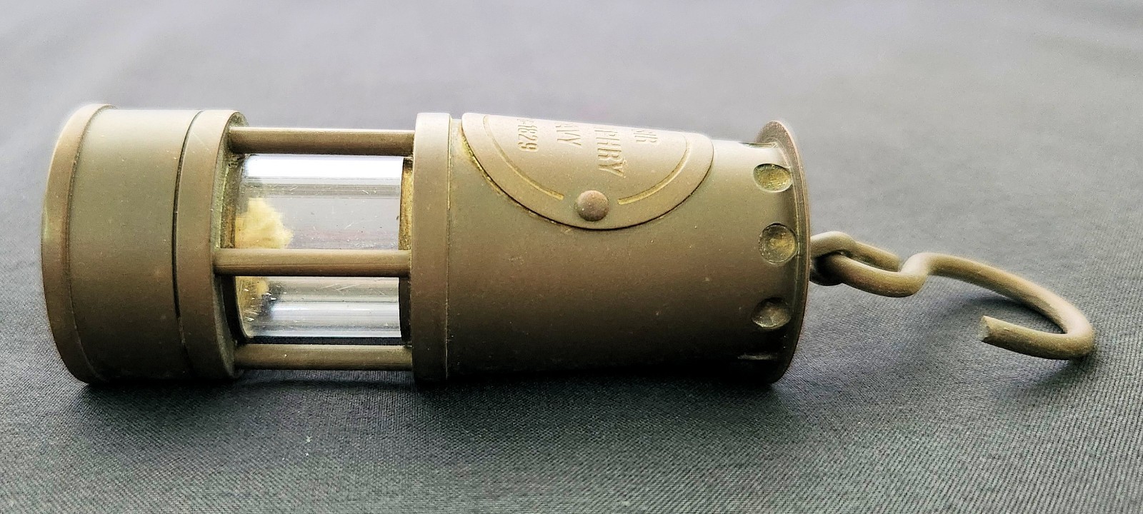 Sir Humphry Davy Miniature 2 7/8" Brass Miner Safety Lamp Non-Functional Vintage