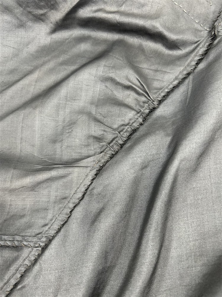 antique shawl cape bombazine black one size handmade Civil War Era real 1850