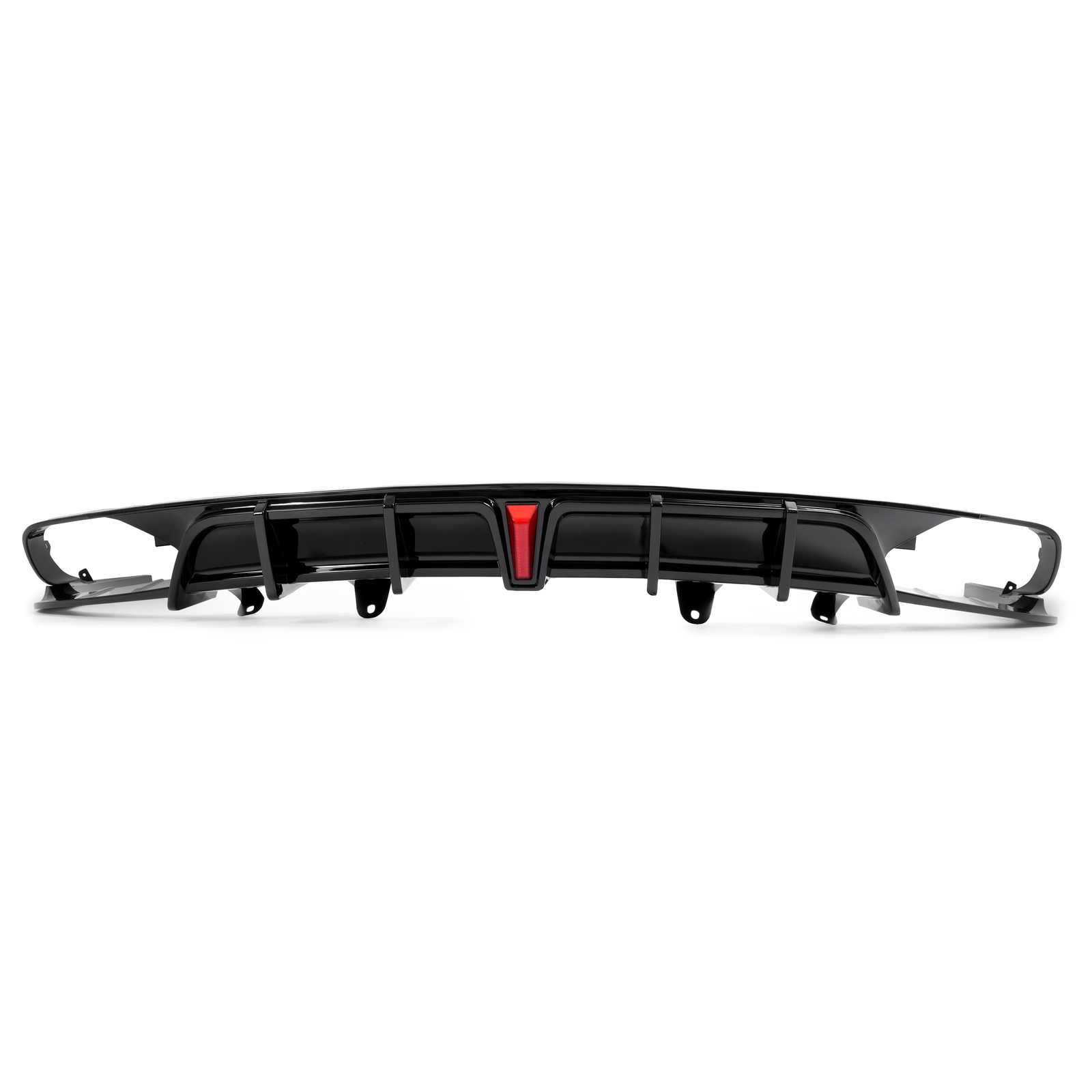 Fits 2018-2022 Honda Accord NEW Rear Bumper Diffuser & Light Glossy Black Trim