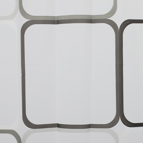 Stainless Steel U Shaped Shower Curtain Rod Adjustable w/ 9.8ft*6.6ft Curtain