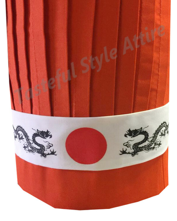 Popular and High-Quality Hibachi Chef Tall Hat Set, Orange chef hat set, NEW