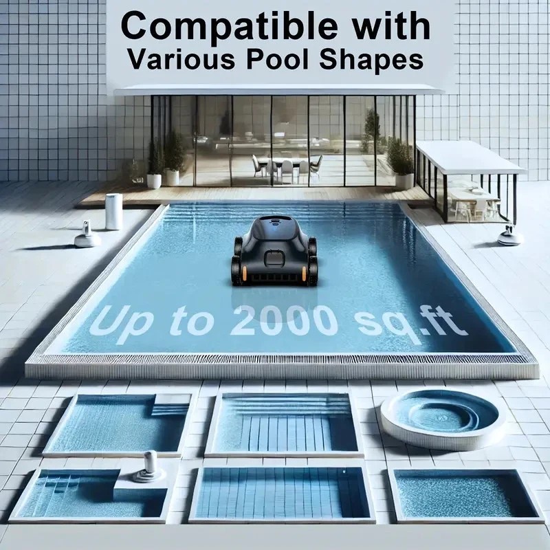 Seauto Pool Vacuum for Above Ground Pool, 180 Mins Runtime Cordless Pool Cleaner