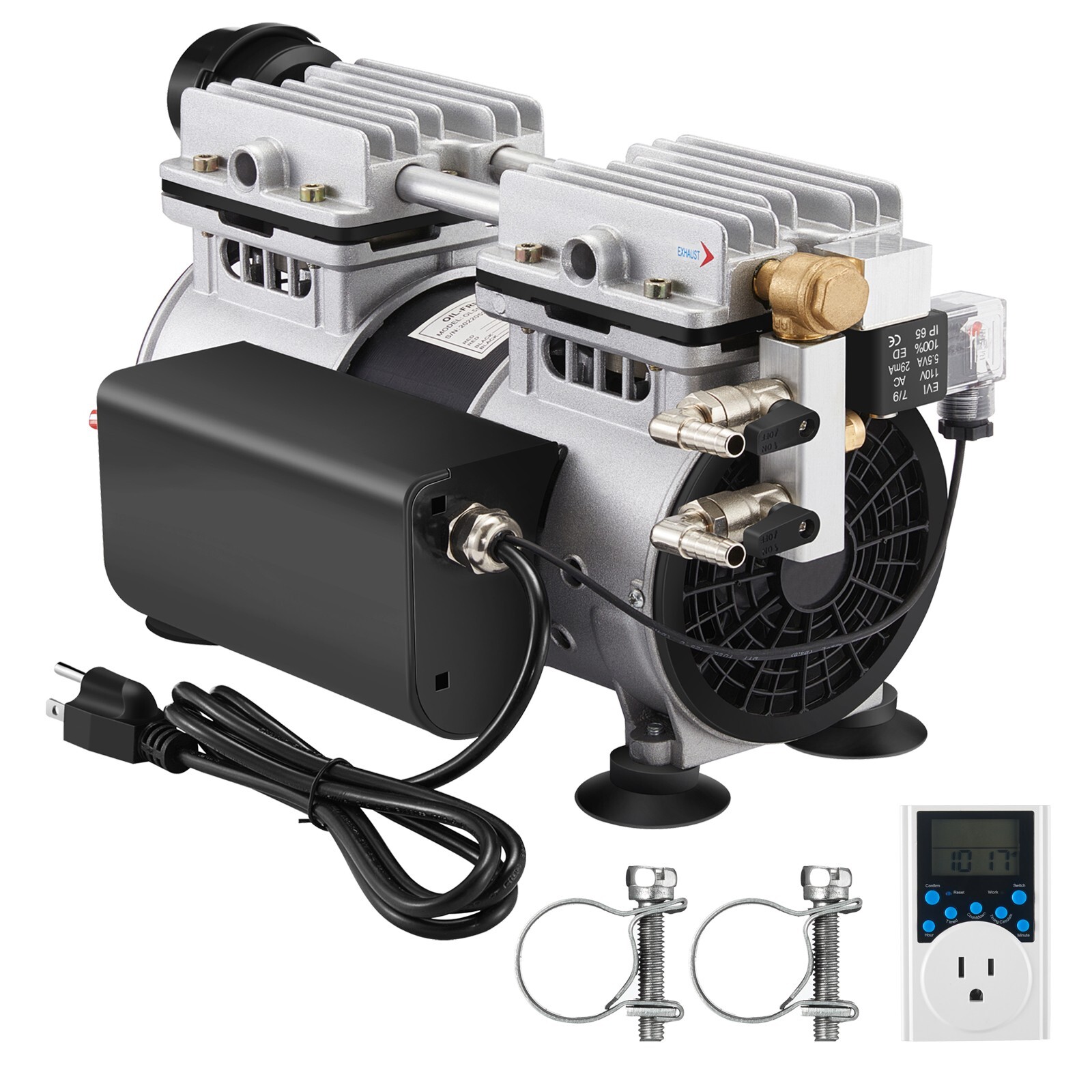 3/4HP Lake Pond Aerator Pump Lake Pond Aeration System 550W 3 Acre w/ timer