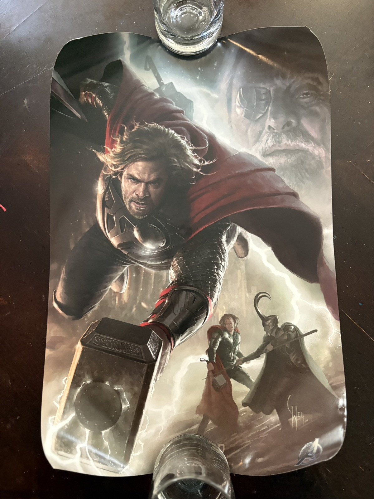 2011 SDCC Avengers Promo Posters MCU Ironman, Captain America, Thor, , Hulk,Fury