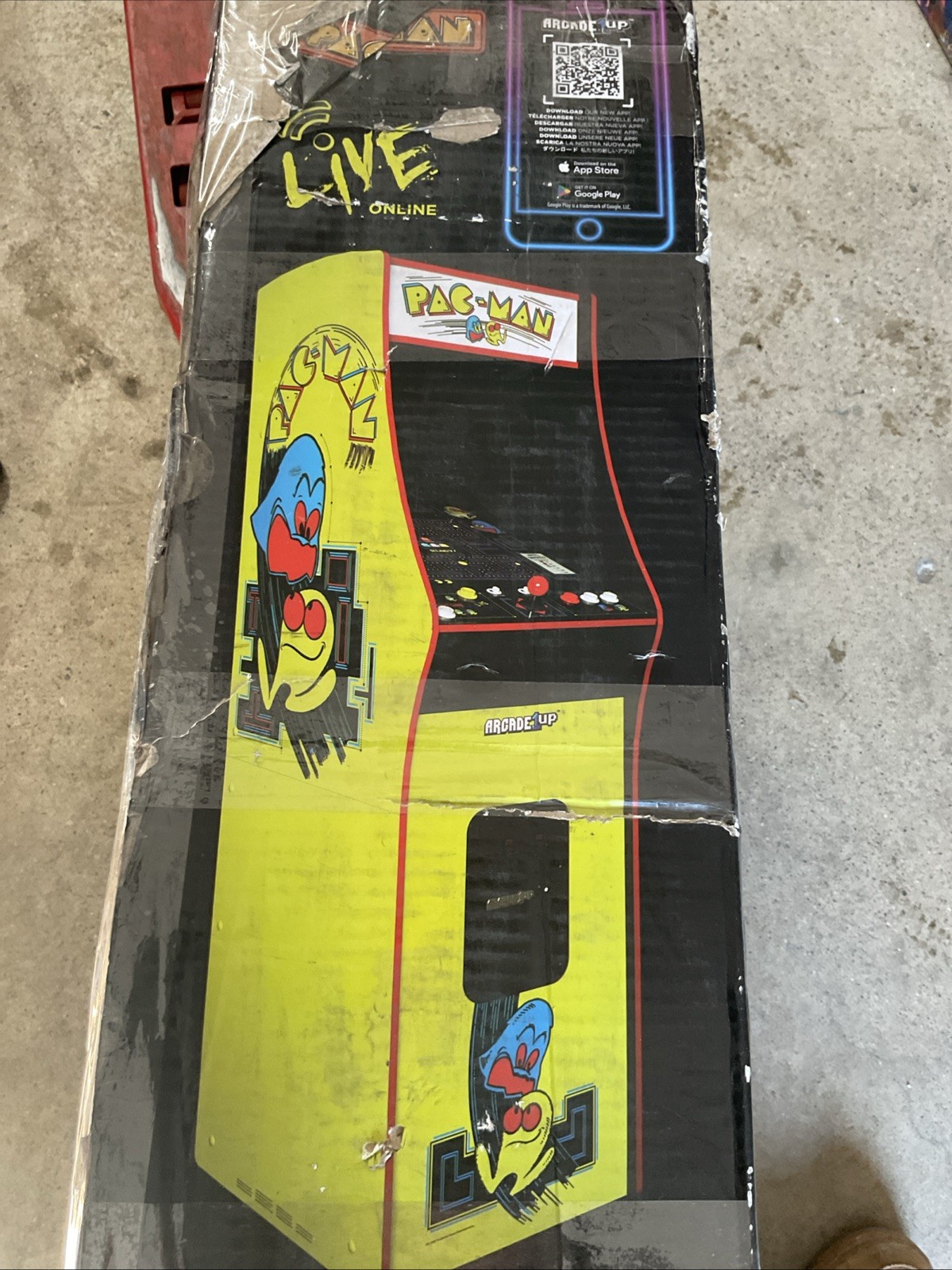 Arcade1Up PAC-MAN Deluxe Arcade Machine - Yellow