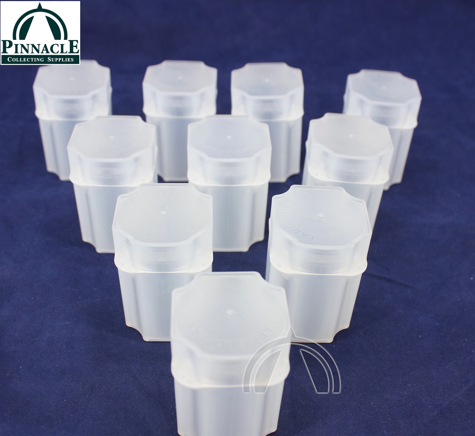 10 Square Coin Tubes for US Large Dollars | Peace Morgan Ike Silver Dollars