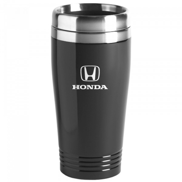 Honda Logo Black 16oz Stainless Steel Tumbler Travel Mug Official Licensed