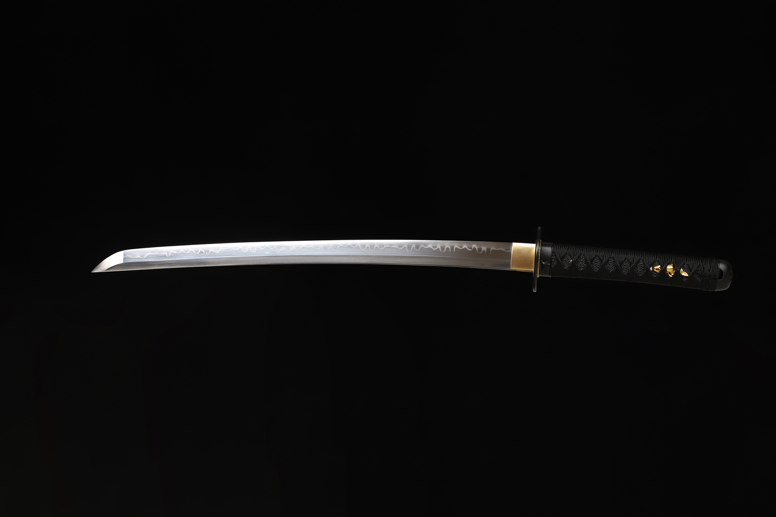 Wakizashi Clay Tempered T10 Carbon Steel Real Hamon Japanese Samurai Sharp Sword